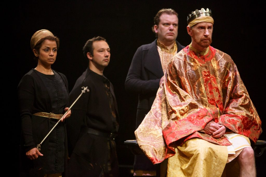 Anusree Roy, Gordon Miller, Shane Carty and Tom Rooney in Breath of Kings: Rebellion. Photo by David Hou.