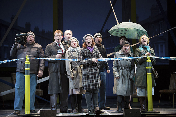 The cast of Canadian Stage's 2014 production of London Road