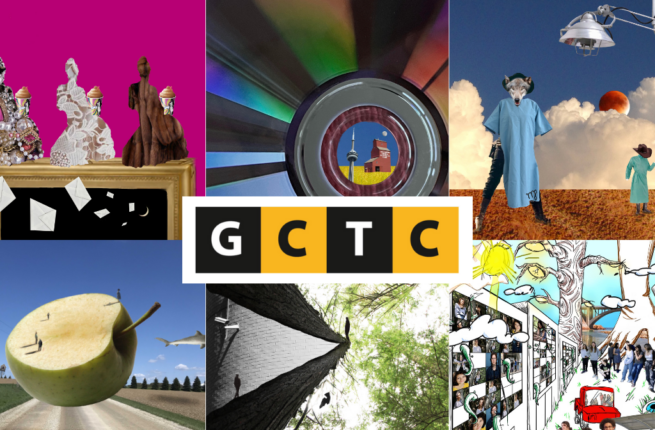 GCTC logo and posters of upcoming productions
