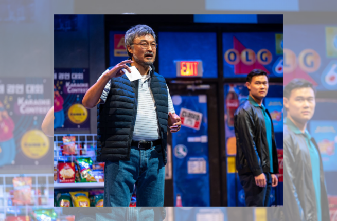 Production photo of Kim’s Convenience at the Grand Theatre.