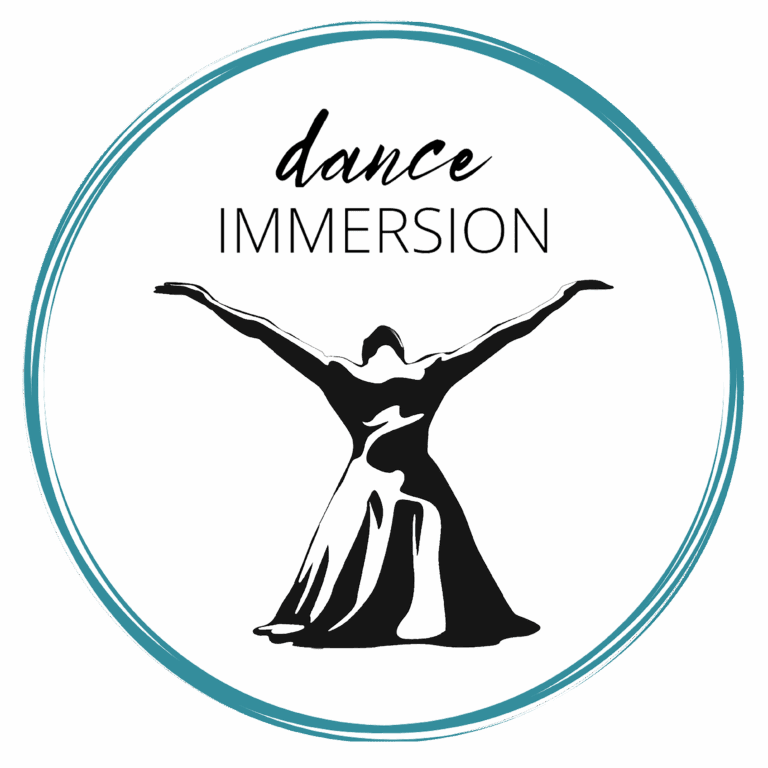 illustration of a dancer with arms in the air holdings the words 