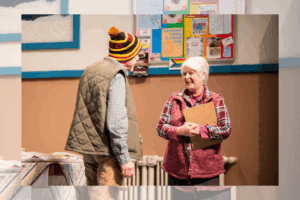 Richard Alan Campbell and Mary Long in 'The Time Capsule.'