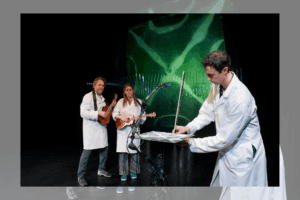 Nicholas Eddie (R) with Michael Gordon Spence and Heather Marie Annis in 'Dissonant Species.'