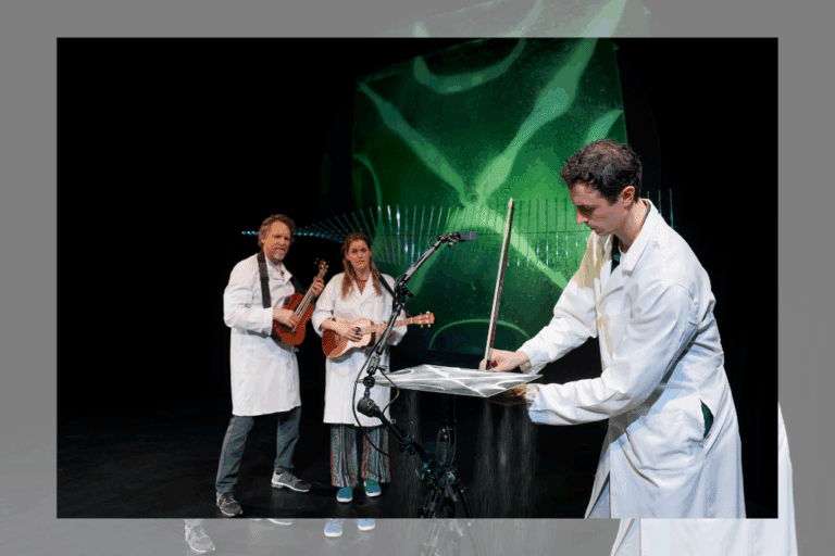 Nicholas Eddie (R) with Michael Gordon Spence and Heather Marie Annis in 'Dissonant Species.'