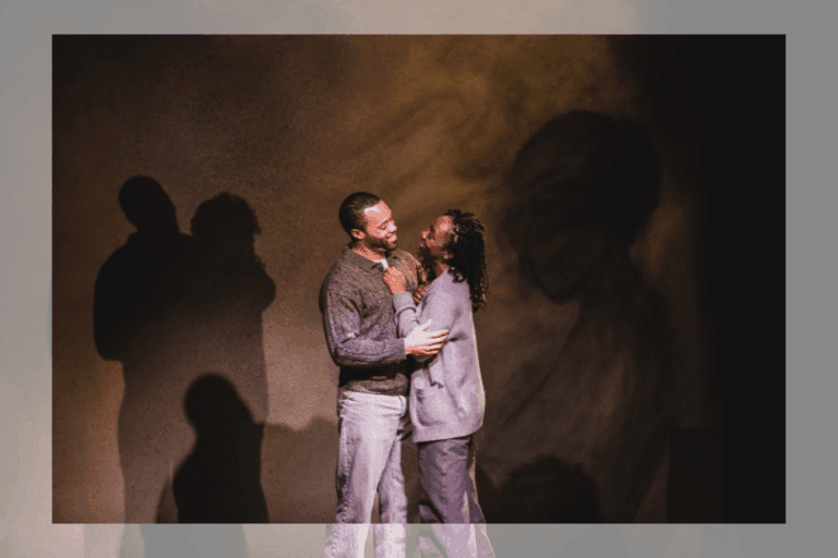 Dwain Murphy and Virgilia Griffith in 'a profoundly affectionate, passionate devotion to someone (-noun).'