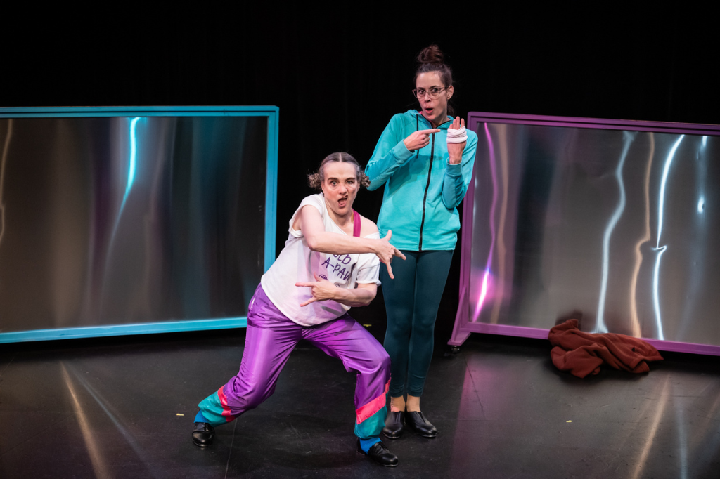 Elinor Holt and Ellen Close in 'How Patty and Joanne Won High Gold at the Grand Christmas Cup Winter Dance Competition.'