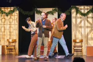 Members of the company of 'Holiday! An Improvised Musical.'