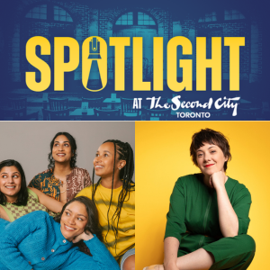 Spotlight logo with Legally Brown, and Emily Jeffers
