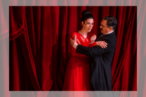 Hailey Gillis and Gray Powell in 'A Doll's House.' Photo by Dahlia Katz.