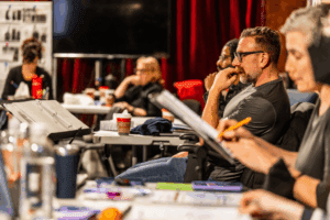 Brendan Healy in rehearsal for 'A Doll's House.' Photo by Dahlia Katz.