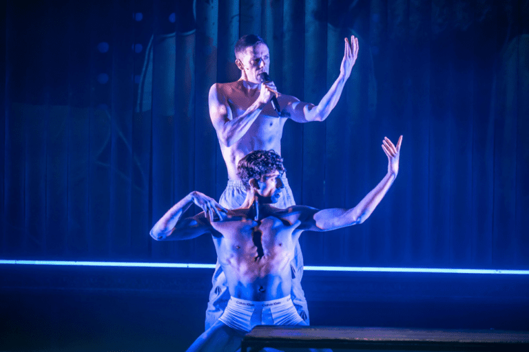 Damien Atkins as Oscar Wilde and Colton Curtis as Bosie in 'De Profundis.'