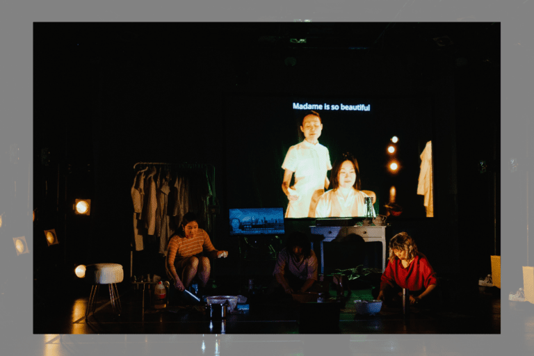 Meilie Ng, Wai Yin Kwok, and Sophie Gee in 'Bonnes Bonnes.'