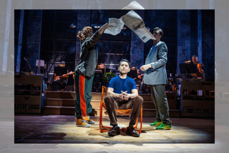 Members of the company of 'It’s a Good Life If You Don’t Weaken.' Photo by Dahlia Katz.