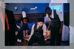 Members of the company of 'Blood Brothers.'