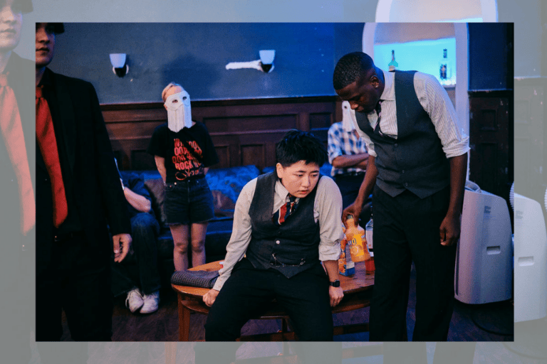 Members of the company of 'Blood Brothers.'
