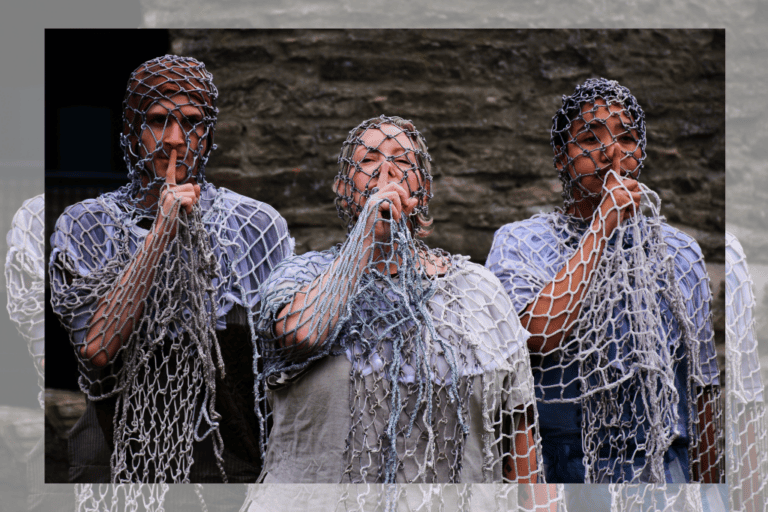 Nick Dolan, Cara Pantalone, Jillian Mitsuko Cooper in 'Macbeth at the Tower.'