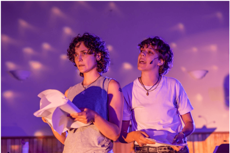 Anna Morreale and Luca McPhee perform at the 2025 MADGEN Theatre Festival.